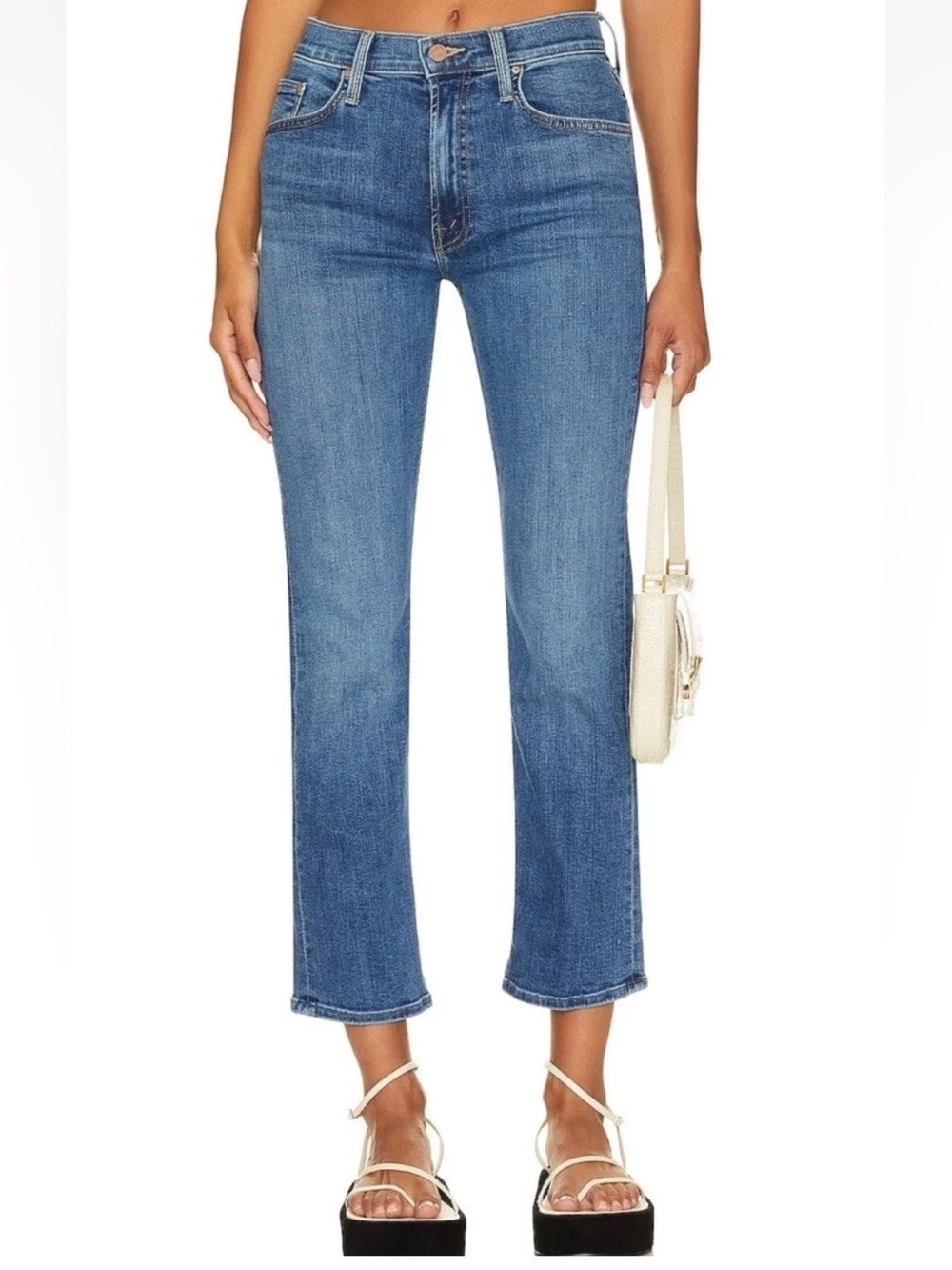 MOTHER The Mid Rise Rider Ankle Right On! Size 26 | Mid Rise Cropped Jeans